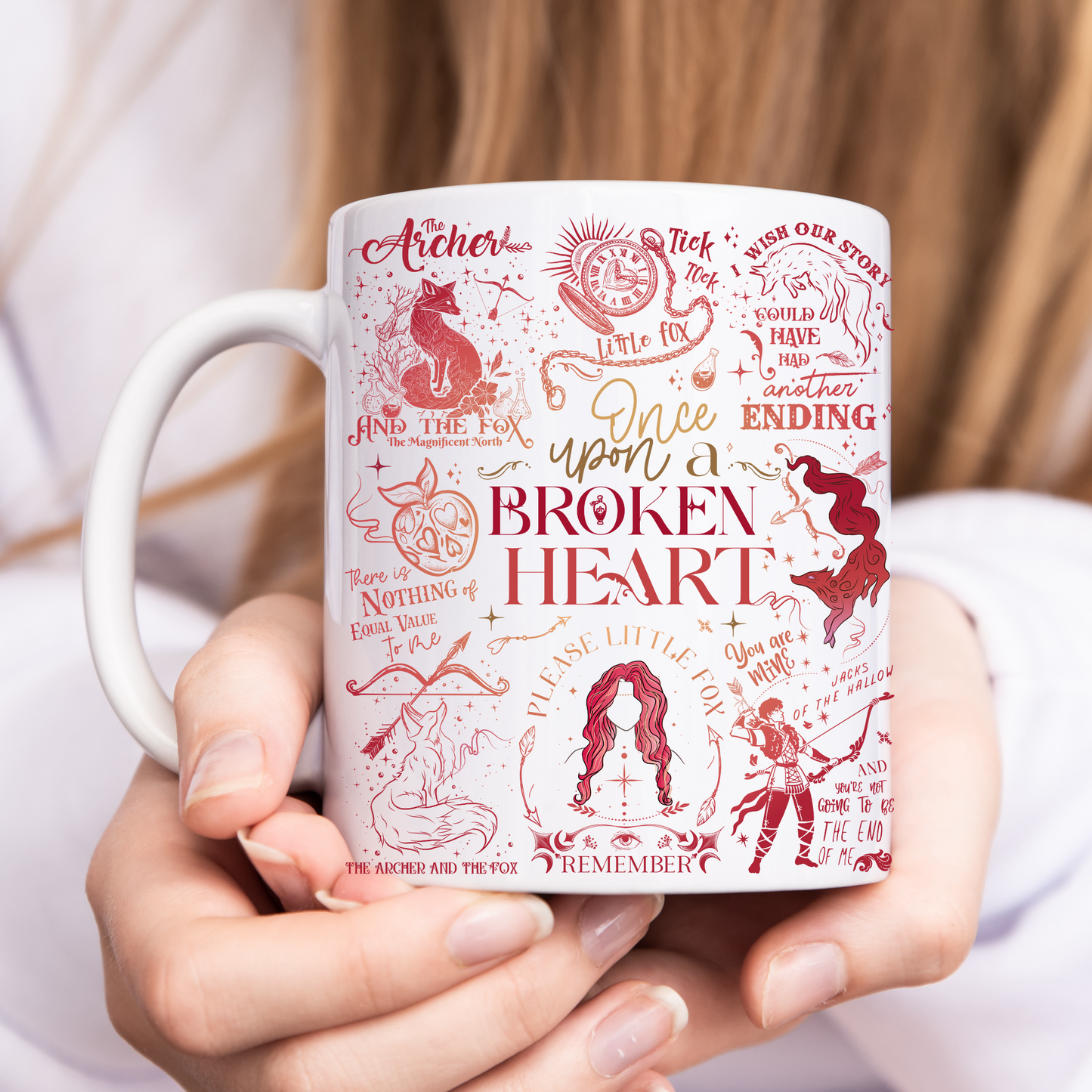 Broken heart mug