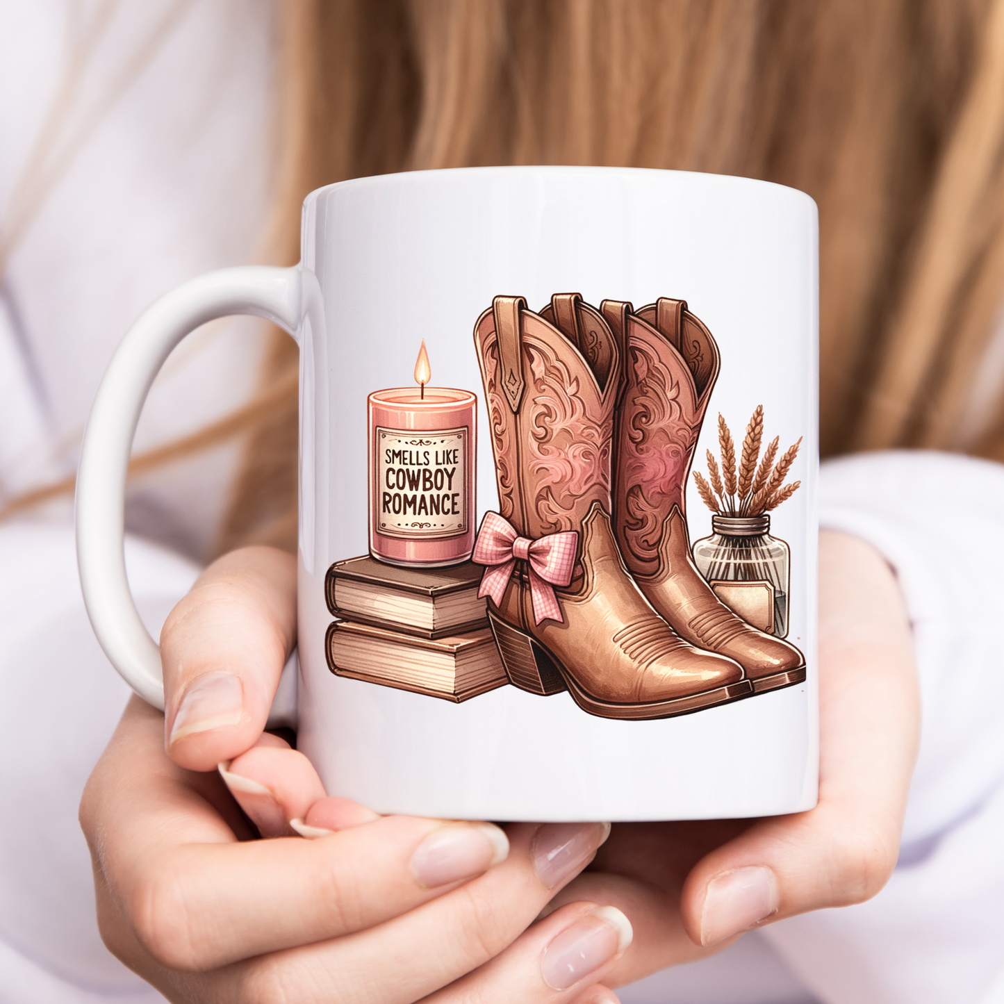 Cowboy romance mug