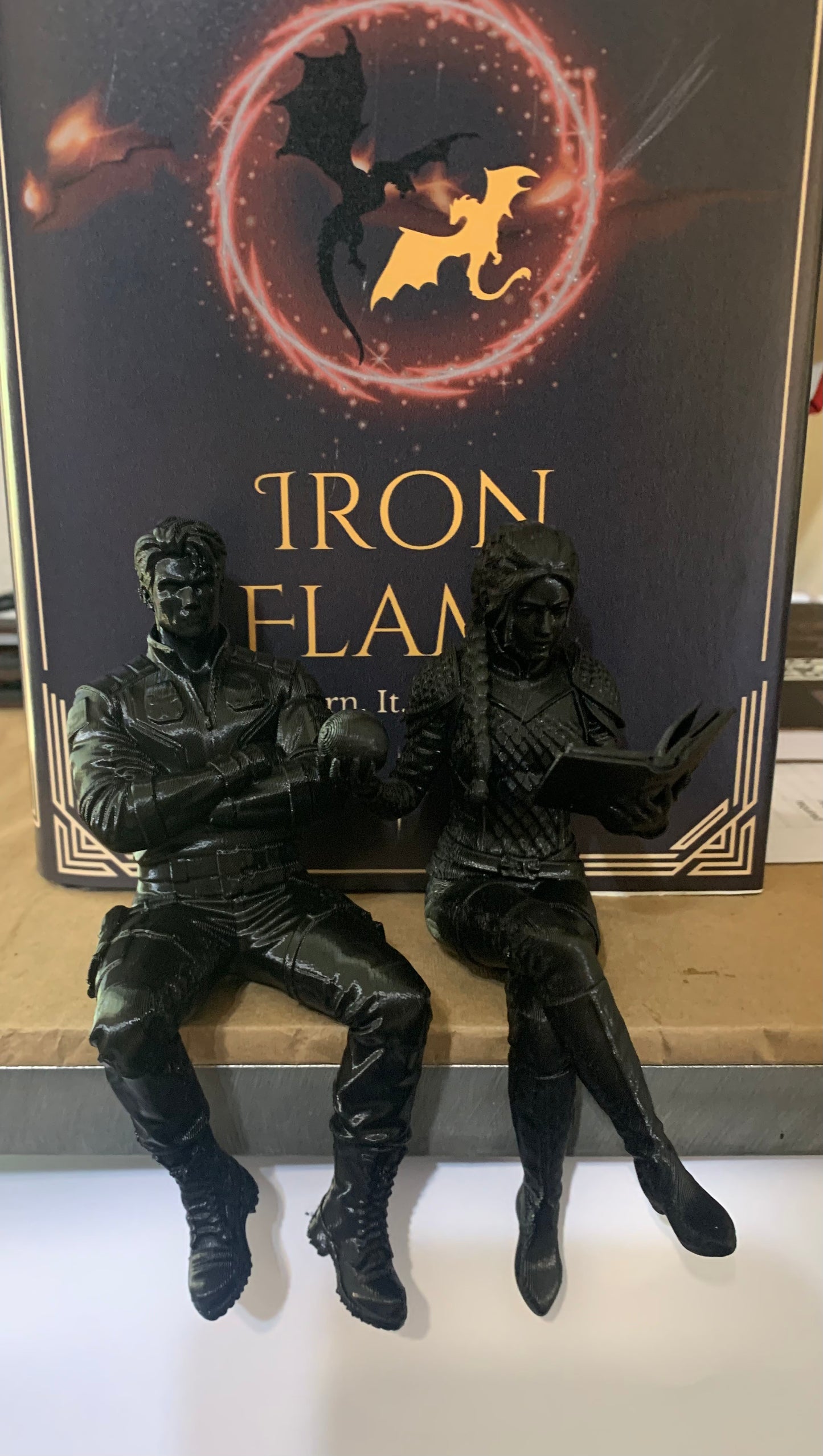 Violet and Xaden Figurines