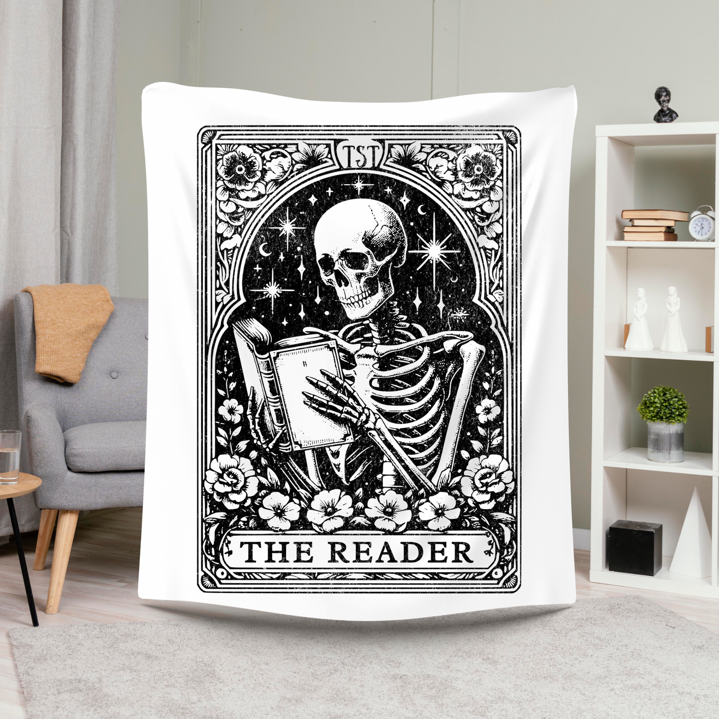 The Reader Fleece Blanket