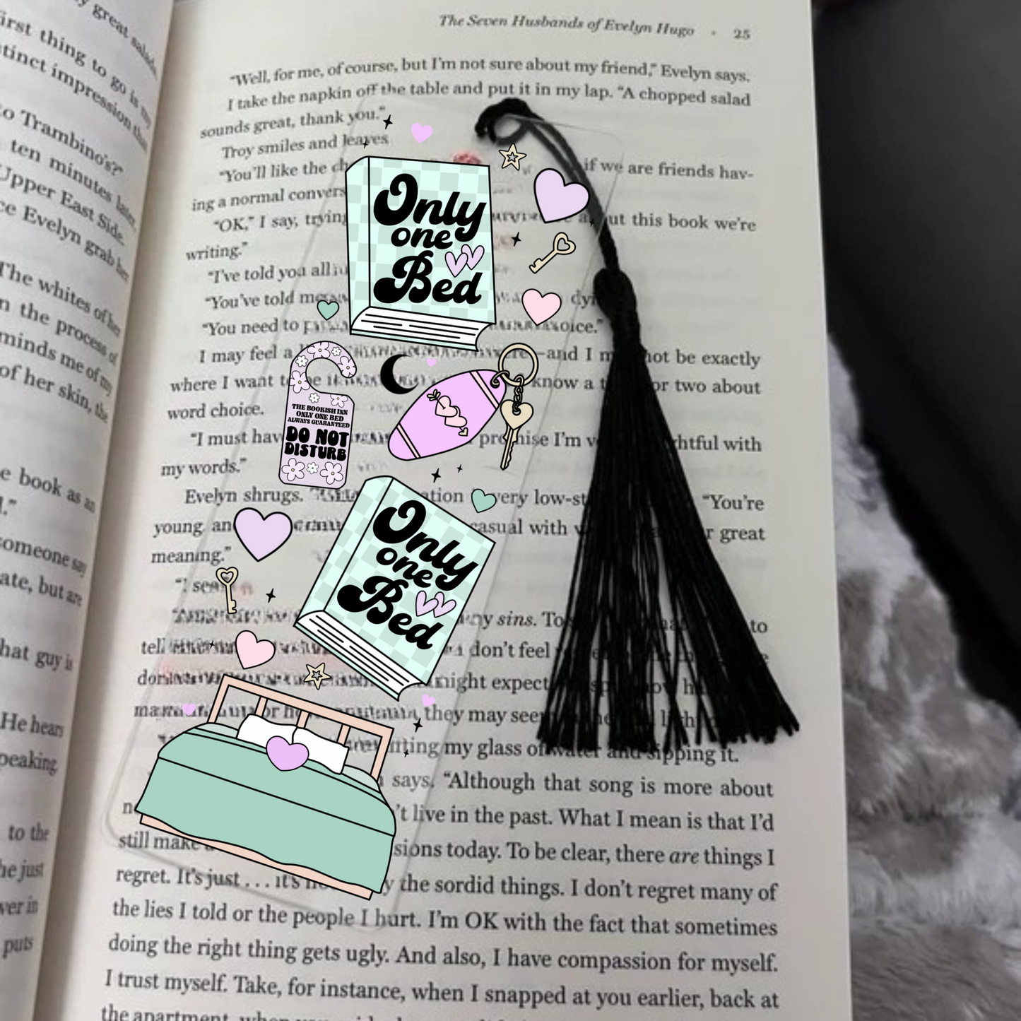 Only One Bed Acylic Bookmark