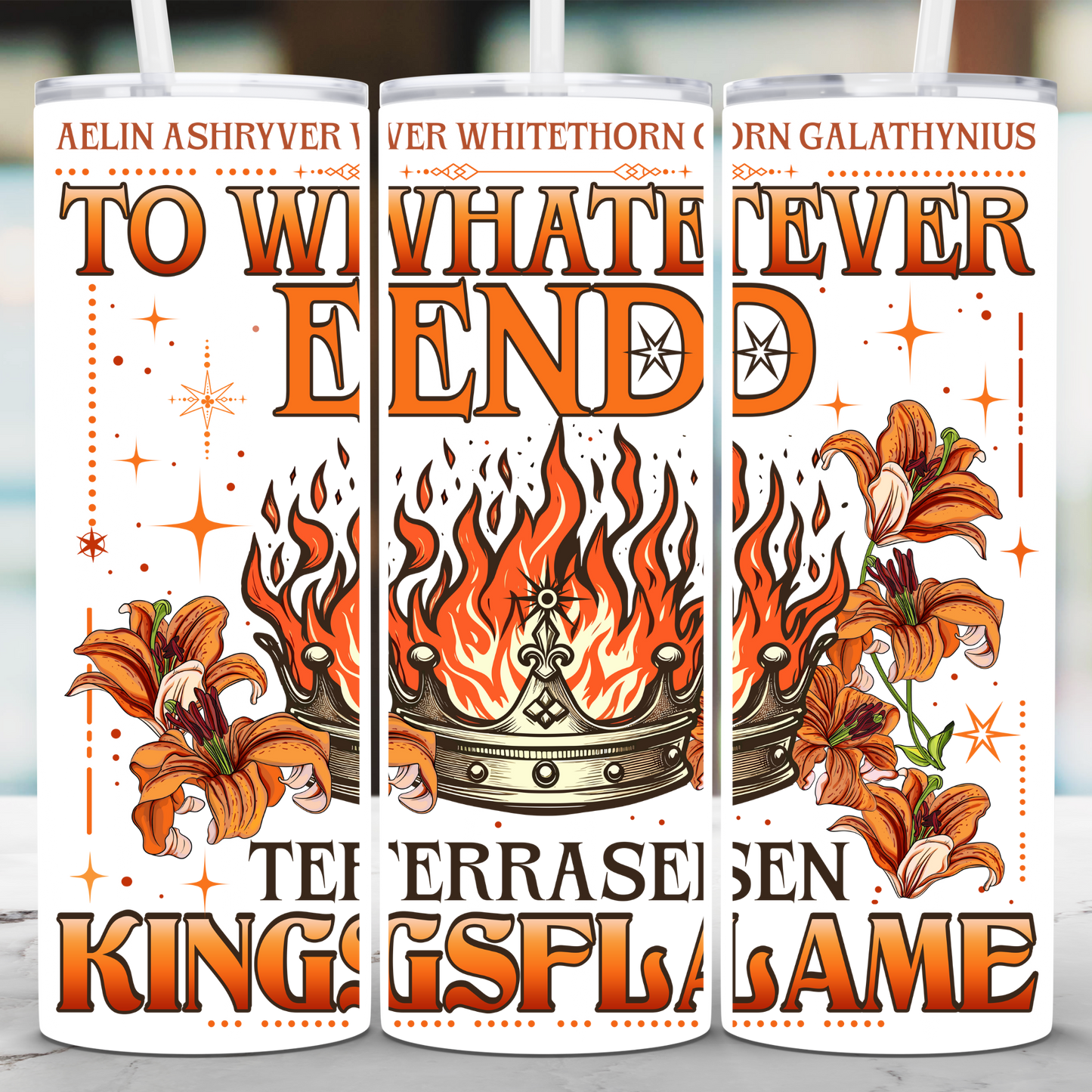 Throne of Glass To Whatever End Tumbler