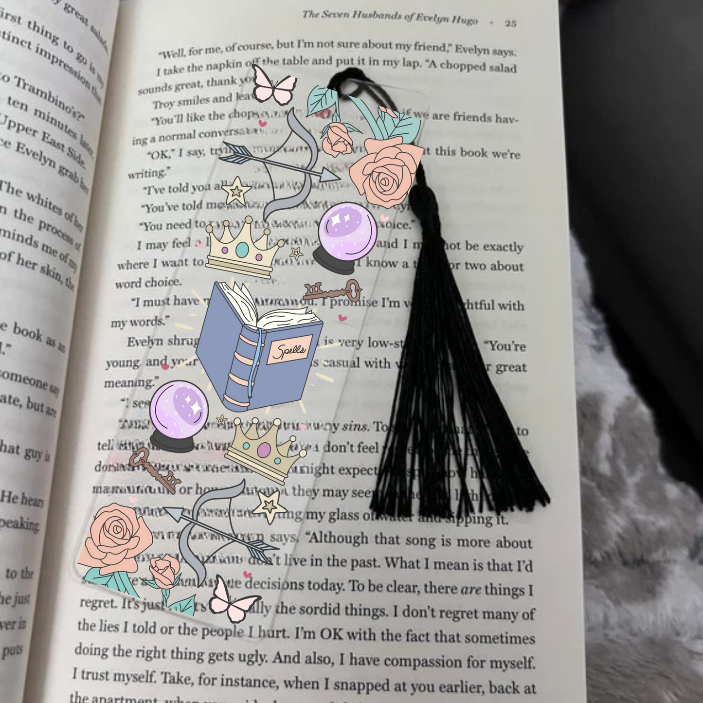 Spells and Arrows Fantasy Acrylic Bookmark
