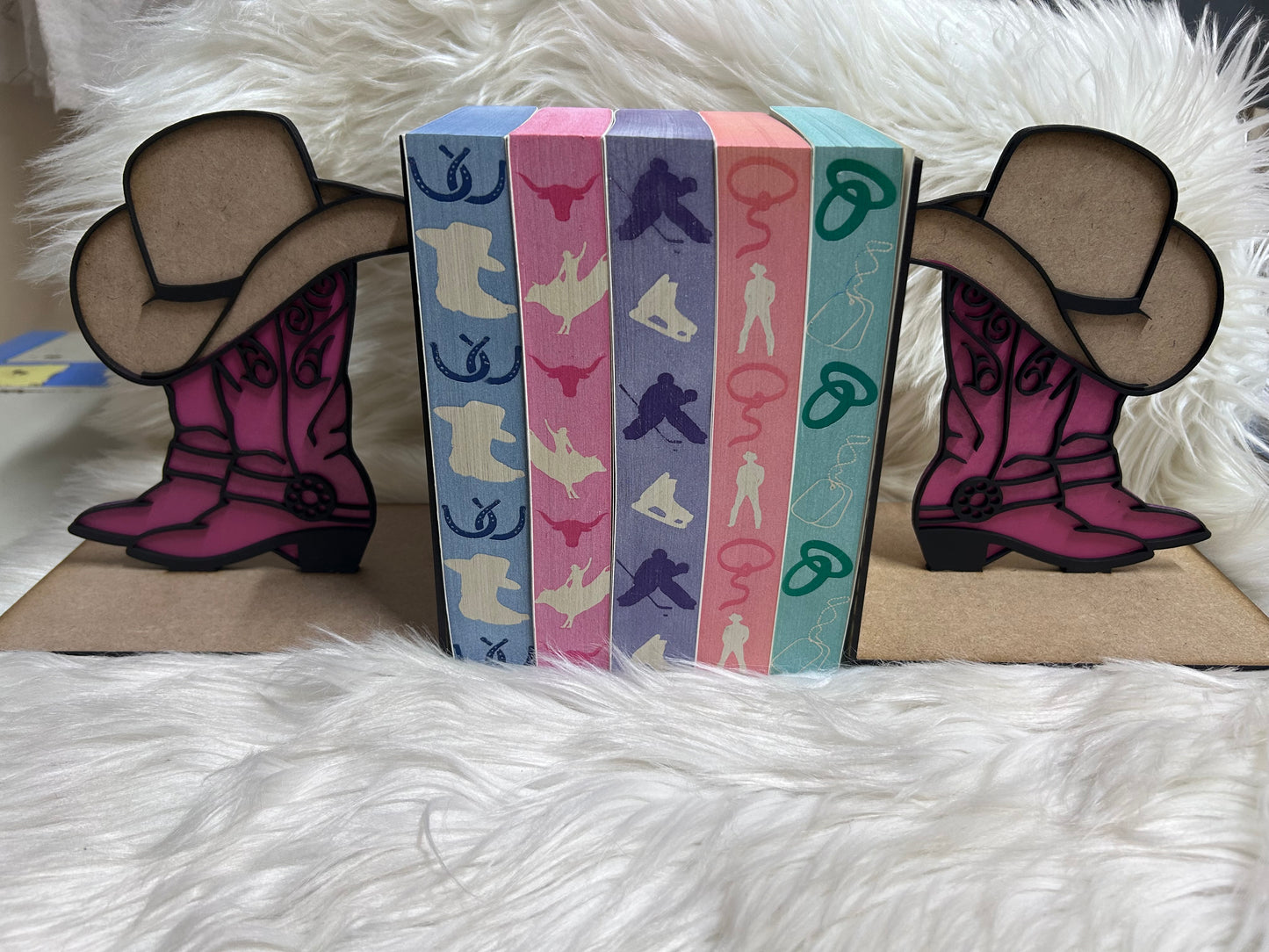 Cowboy bookends