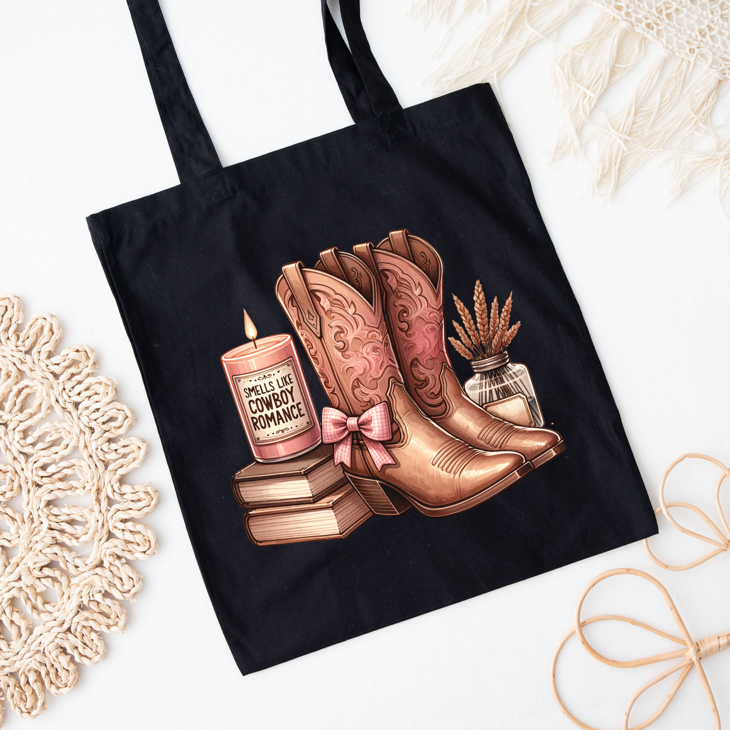 Cowboy romance tote