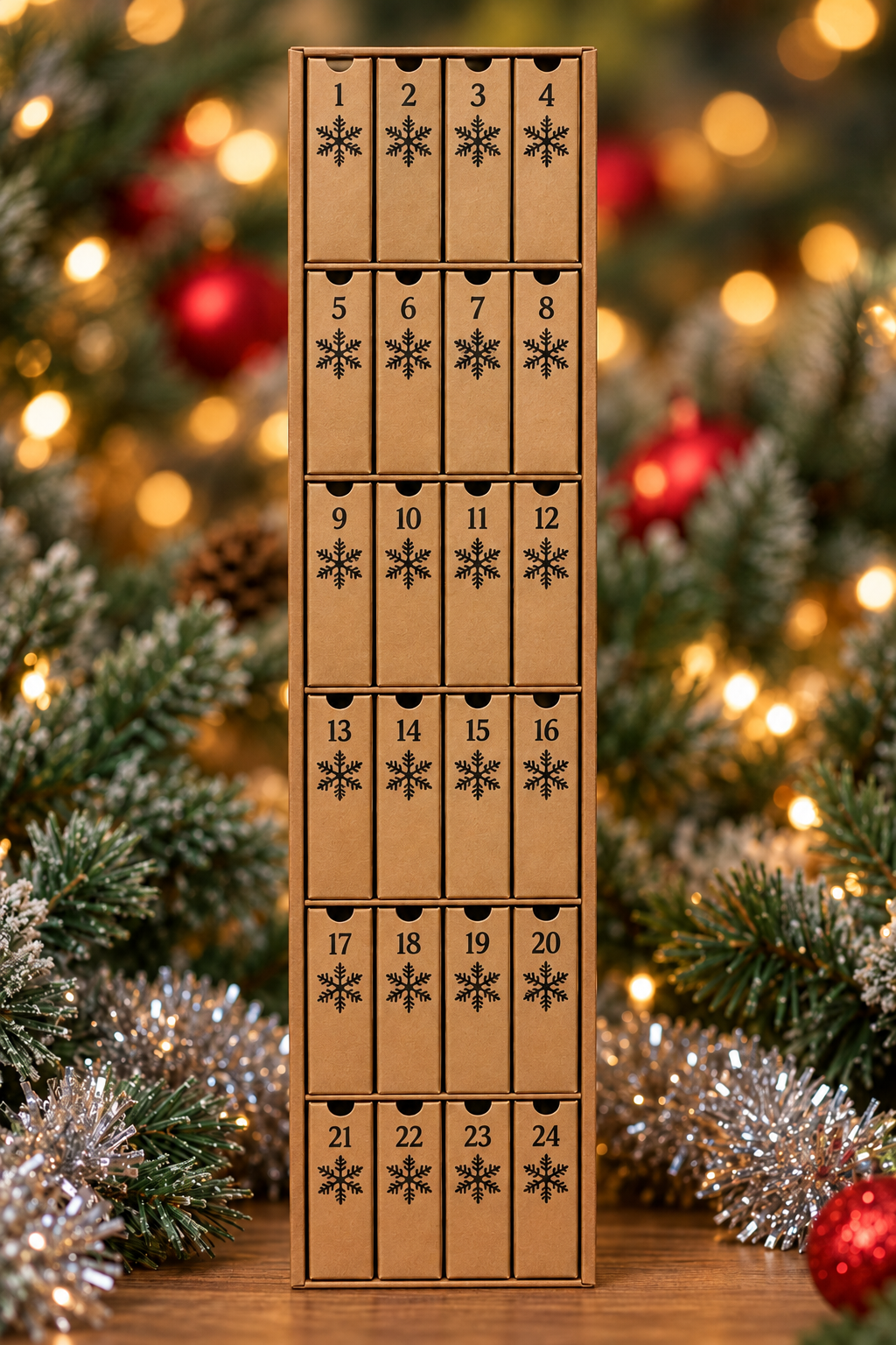 Christmas tree bookish advent calendar