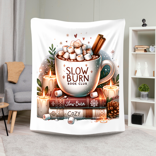 Slow Burn Book Club Fleece Blanket