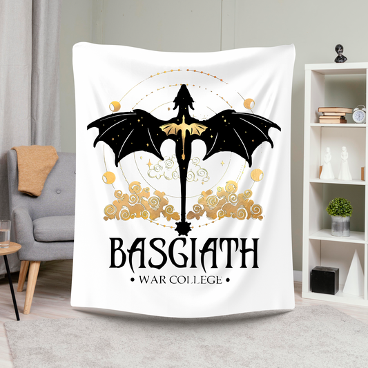Fourth Wing Basgiath Fleece Blanket