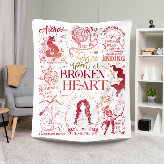 Once Upon a Broken Heart Fleece Blanket