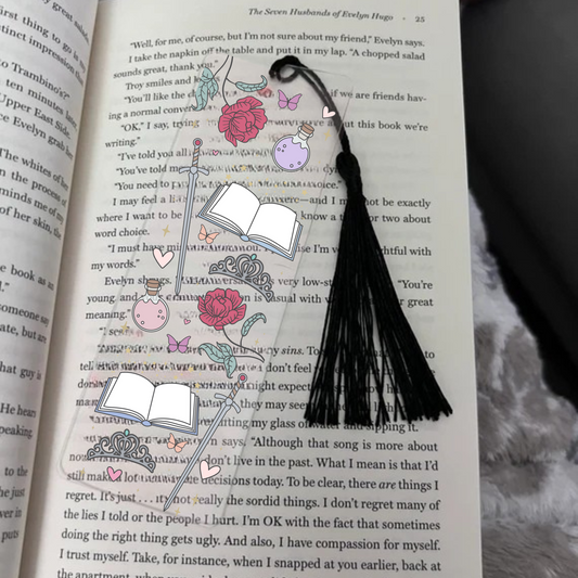 Swords and Potions Fantasy Acrylic Bookmark