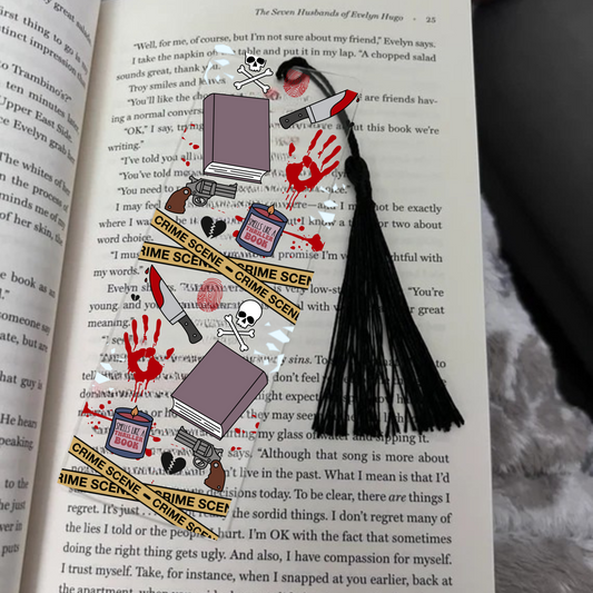 Do Not Cross Thriller Acrylic Bookmark
