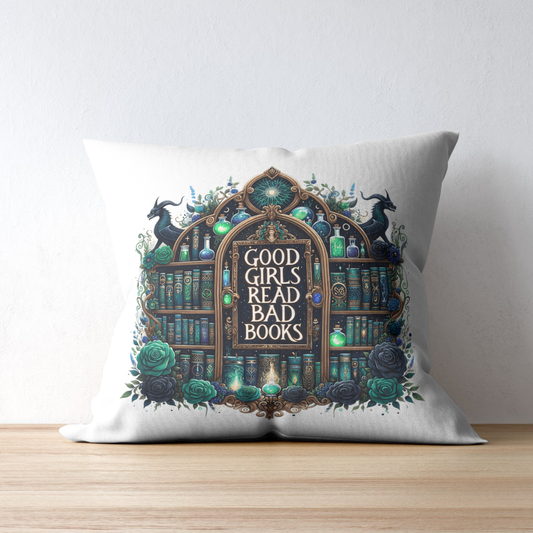 Good Girl Reading Pillow