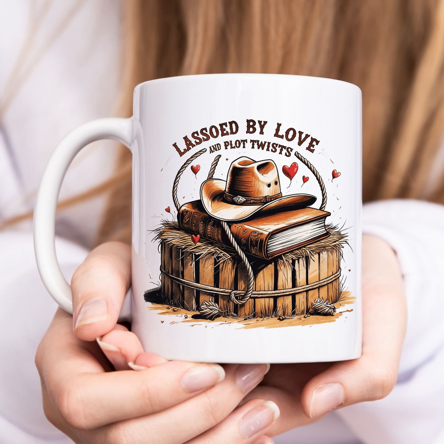 Cowboy Romance Mug - Lassoed By Love