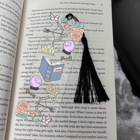 Spells and Arrows Fantasy Acrylic Bookmark